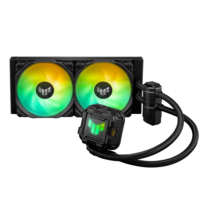 ASUS TUF Gaming LC II 240 ARGB Liquid Cooler With Aura Sync, 240MM Radiator, 2*120MM TUF ARGB Fans Black ASUS TUF Gaming LC II 240 ARGB Liquid Cooler With Aura Sync, 240MM Radiator, 2*120MM TUF ARGB Fans Black